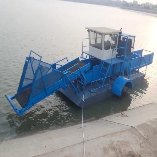 China Hot Best Floating Garbage Collecting Boats Water Grass Harvesting Mower Ship