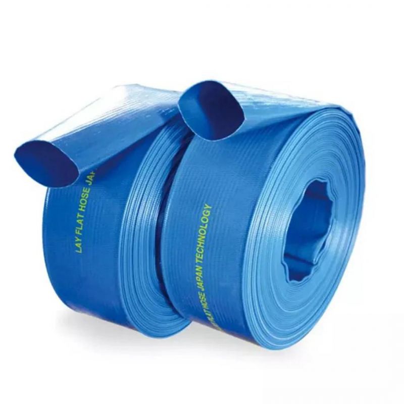 Blue Yellow Red PVC Lay Flat Hose for Water Irrigation