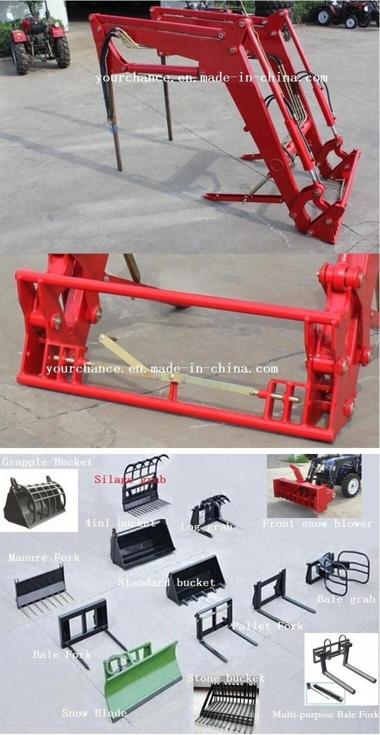 Hot Selling Tractor Attachment Quick Hitch Type Silage Shear Grab Round Bale Grab for 25-180HP Tractor Front End Loader