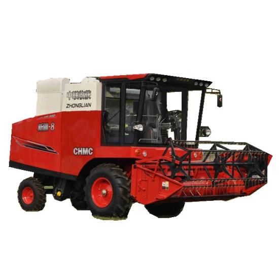 Tank Combine Harvester Machine for Paddy Rice Wheat