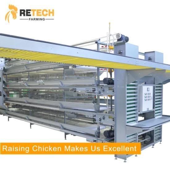 H Type 4 Tiers Chicken Layer Cage Poultry Equipment