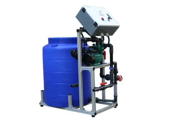 Manual Control Simple Drip Irrigation System with Liquid Fertilizer Mixing Pump and Bucket