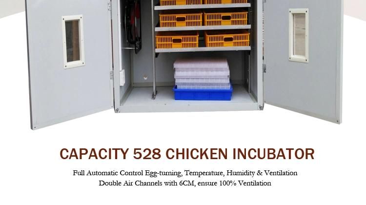 Farming 500 Eggs Capacity Industrial Incubator Hatchery Chicken Tray