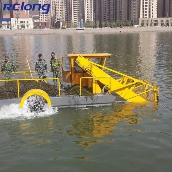 High Efficiency Low Price Aquatic Weed Harvester/River Cleaning Boat/Algae Cutting Machine ...