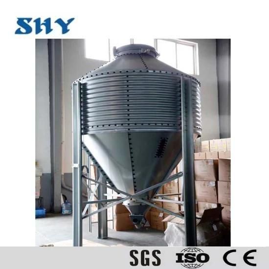 Hot Galvanized Grain Storage Steel Silo for Poultry House