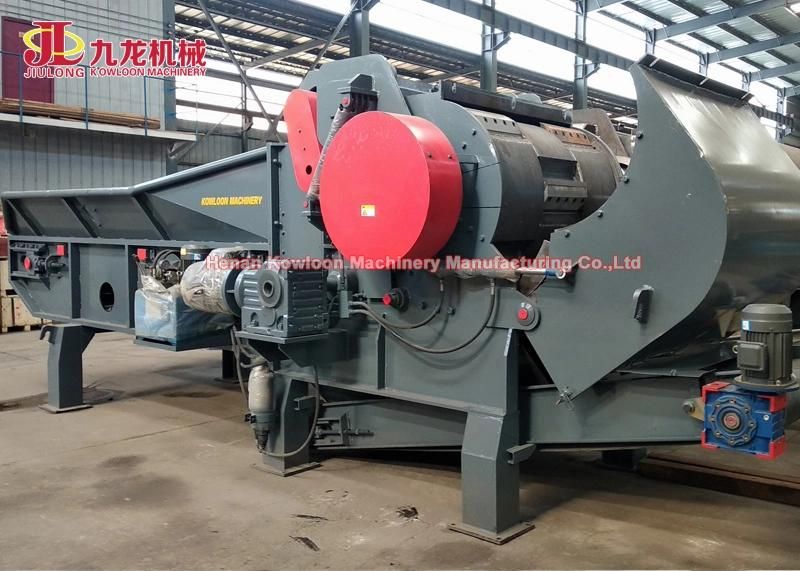 Nailed Steel Mixed Ferrous Construction Wasted Wooden Pallet Recycle Crusher Wood Crushing Machine
