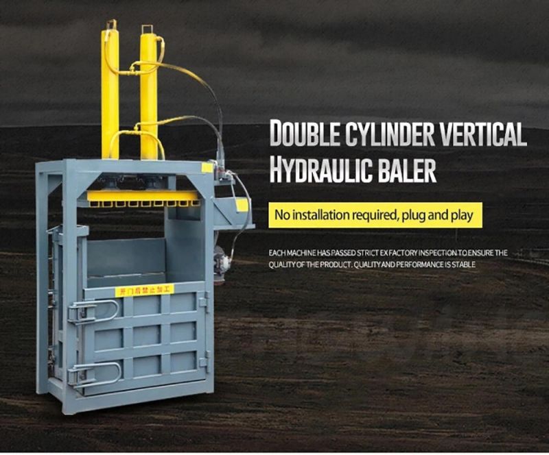 Vertical Hydraulic Cotton Bale Press Machine/Used Clothing Baling Machine/Carton Compress Baler Machine