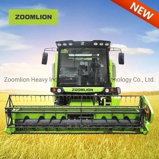 Zoomlion Te100 Wheeled Type Wheat Corn Combine Harvester Agricultural Machinery