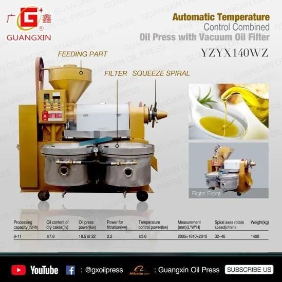 Many Type Seed Sesame Oil Extraction Machine with Oil Filter Machine