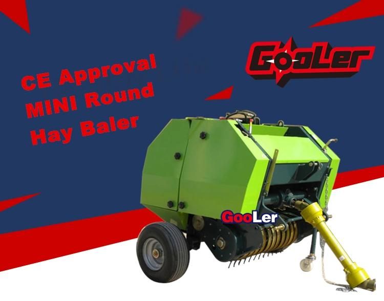 CE approval mini Round hay Baler YK-0850 in stock for sale