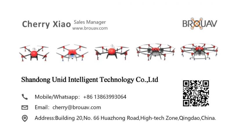 Brouav 25L Intelligent Autonomous RC GPS Agriculture Spraying Drone