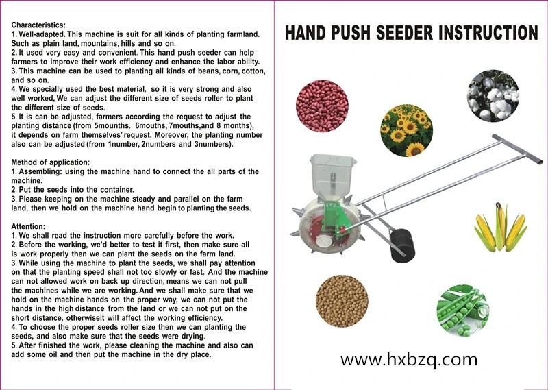 Hand Push Seeder Corn Planter