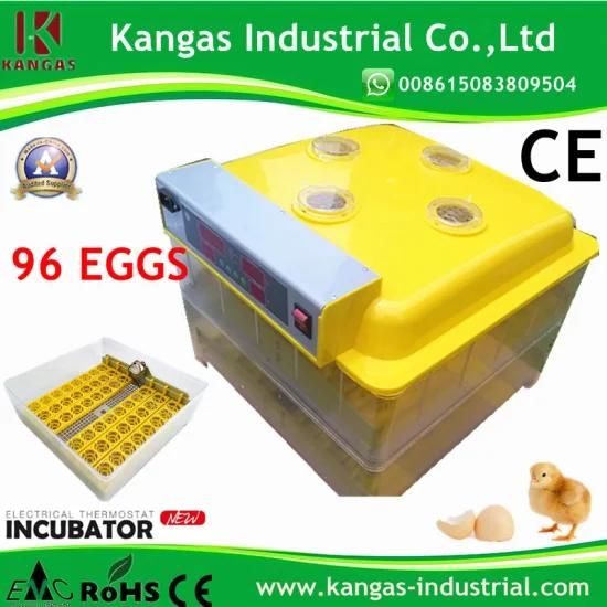 96 Eggs High Hatching Rate CE Certificate Automatic Chicken Egg Incubator