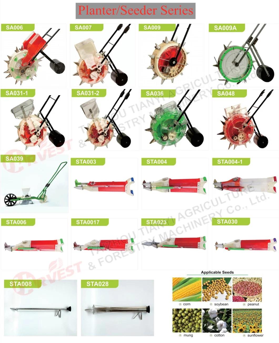 St002 Portable Double Rows Manual Vegetable Planter Machine Hand Push Seeder (ST002)