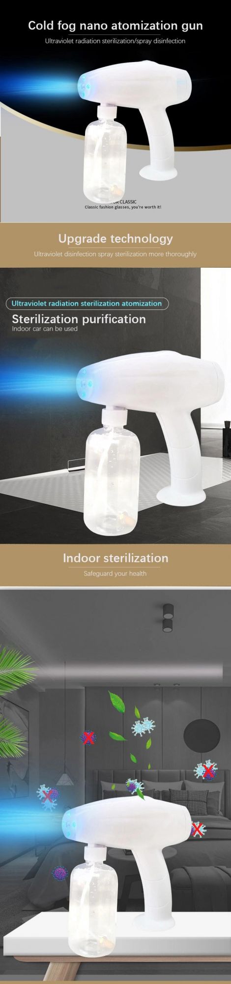 Industrial Humidifier Electro Static Sanitizing Disinfection Fogger