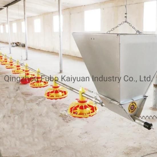Automatic Poultry Pan Feeding Line System for Broiler