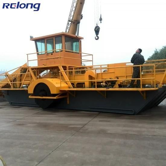 Water Grass Weed Cleaning Boat Plant Harvester for Lake River Canal Cleaning