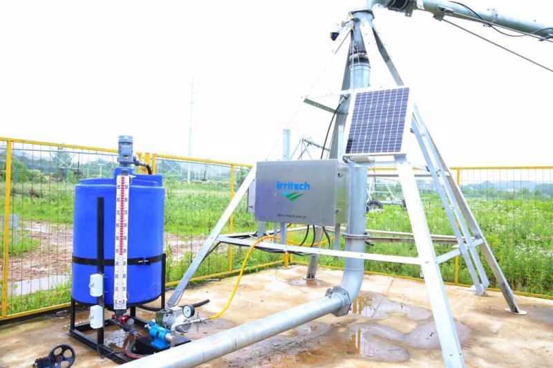 Large-Scale Center-Pivot Spray Irrigation System.