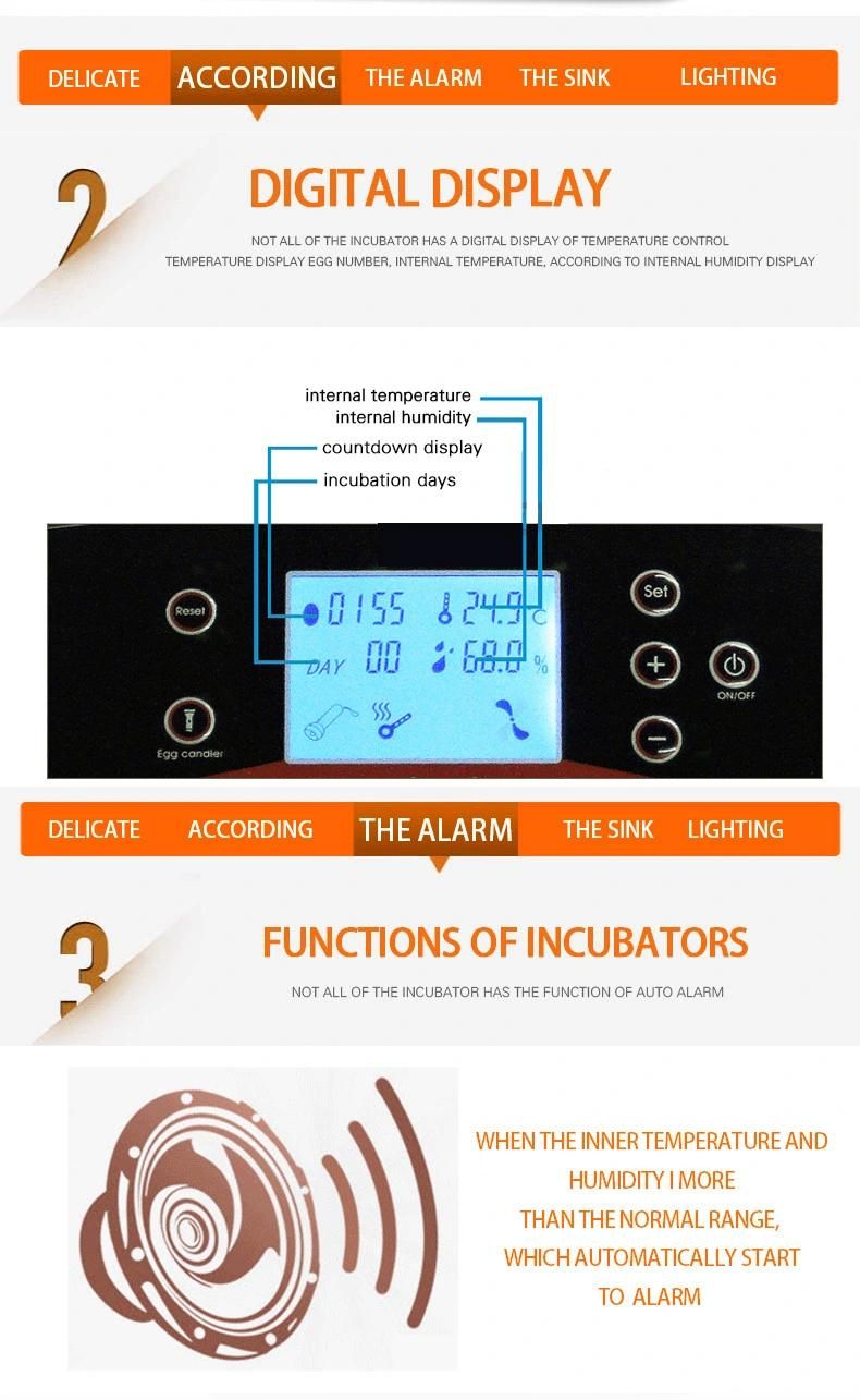 Hhd Newest Model Automatic Commercial Egg Incubator for Sale Yz-32A