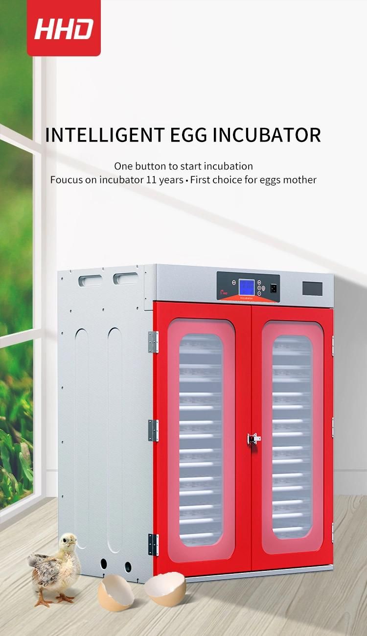 Hhd New Supply Large Capacity 1000 Egg Incubator with Roller Trays for Farm Use
