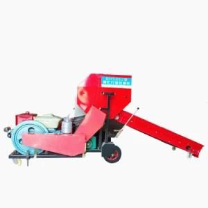 Mini Diesel Engine Hay Baler and Wrapper for Round Bale
