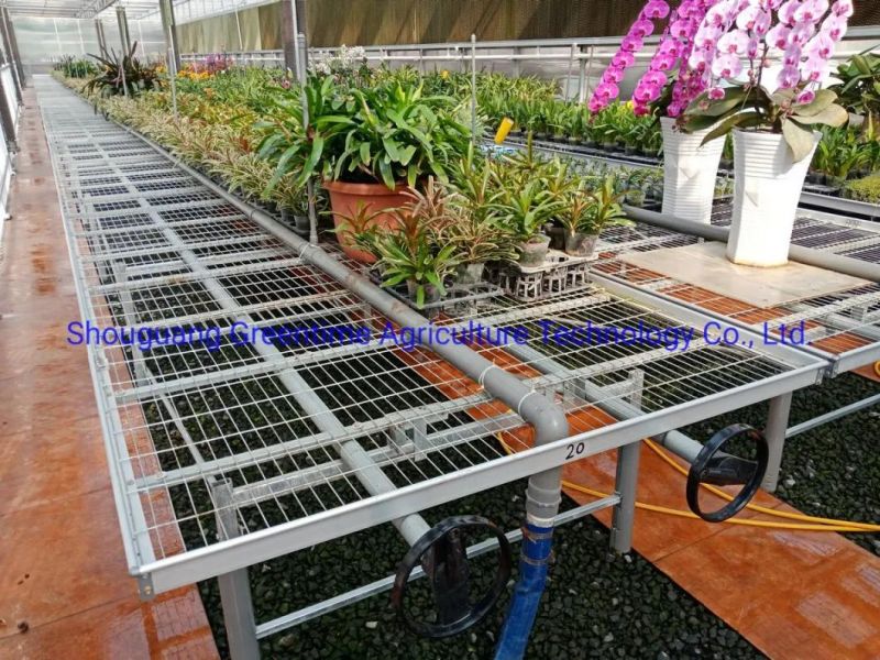 4X8′ Greenhouse Nursery Benches/Rolling Bench Table/Seedling Bed/Tray Seedbed