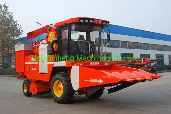 Four Wheelled Self-Propelled Maize Combine Harvester
