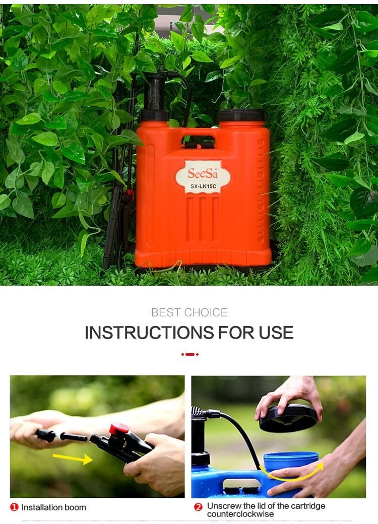 Plastic Wholesale Knapsack/Backpack Manual Hand Pressure Agricultural Pump Sprayer (LK-C)