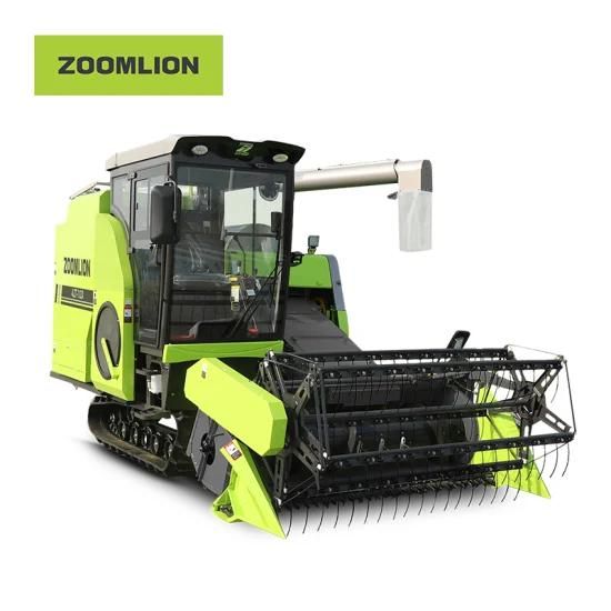 Zoomlion 109HP Longitudinal Flow Full Feed Crawler Type Rice Combine Harvester