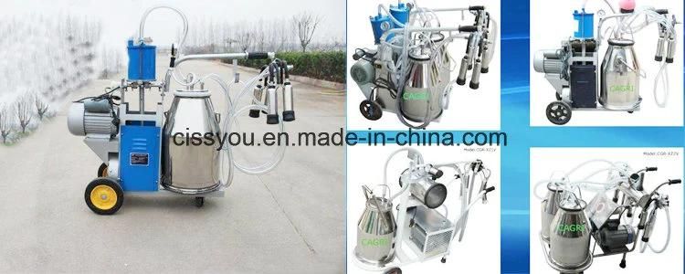 Cow Sheep Goat Portable Vacuum Pump Milking Machine (WSNN)
