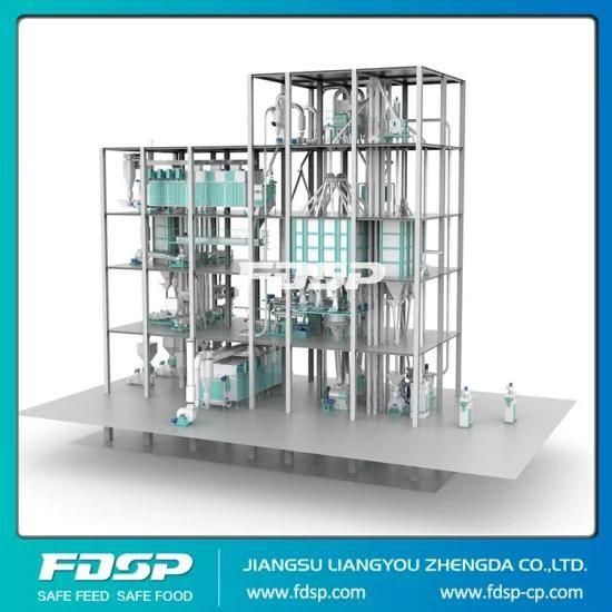 One Hour Capacity 12ton Extruded Aquatic Fish Feed Production Line