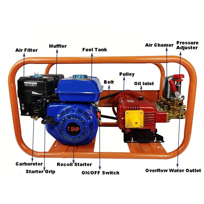 Gasoline Engine Agricultural Pump Preassure Sprayer Machine