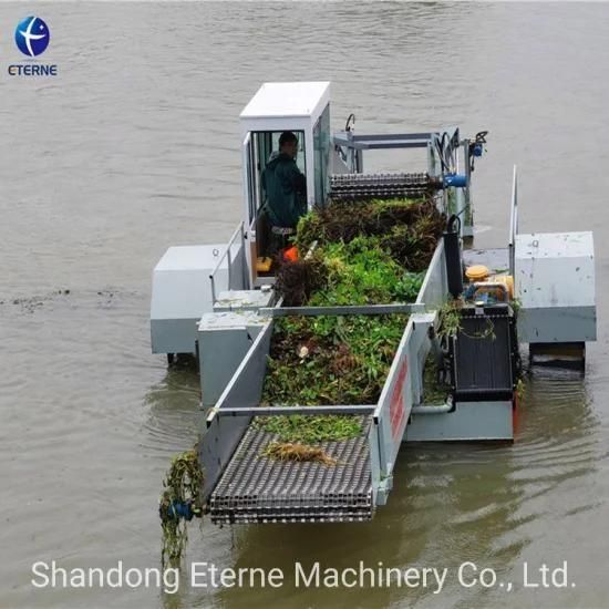 China Simple Aquatic Weed Clean Boat Water Weed Harvesting Mower Ship for Ready Shipment
