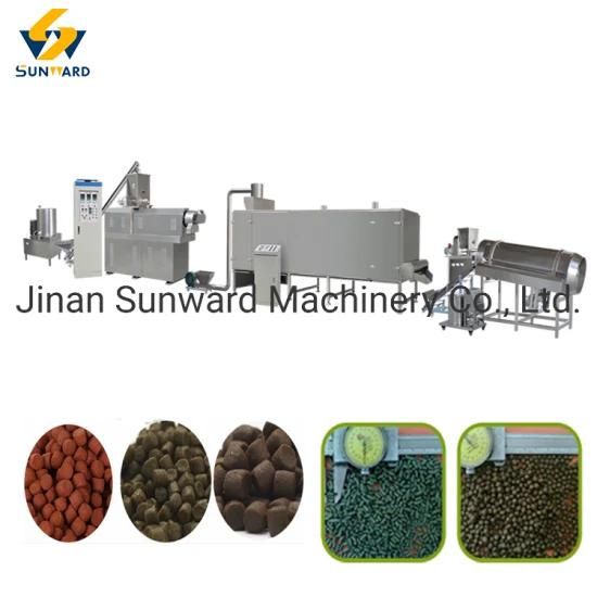 Dry Floating Sinking Fish Feed Pellet Machine Production Pet Food Plant Processing Making ...
