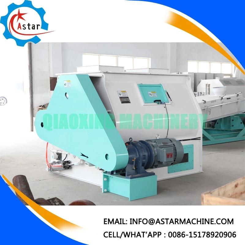 Poultry Cattle Feed Double Shaft Mixer in Feed Plant