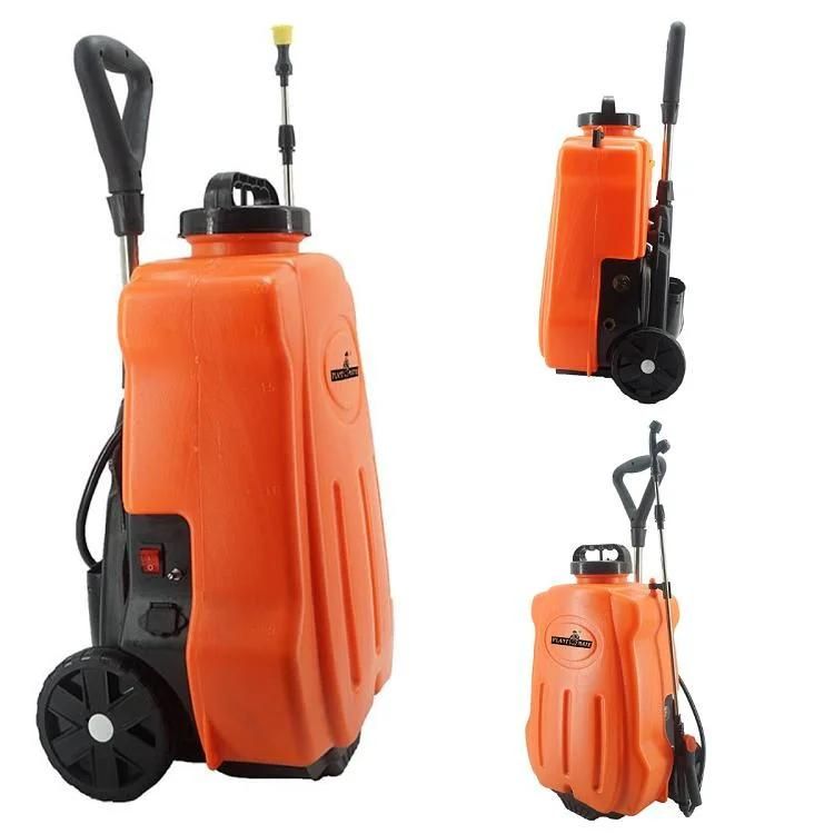 20L Electric Trolley Knapsack Garden Orchard Plant Sprayer with Wheels