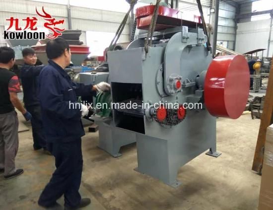 Customized Industrial Drum Type Rubber Wood Chipper