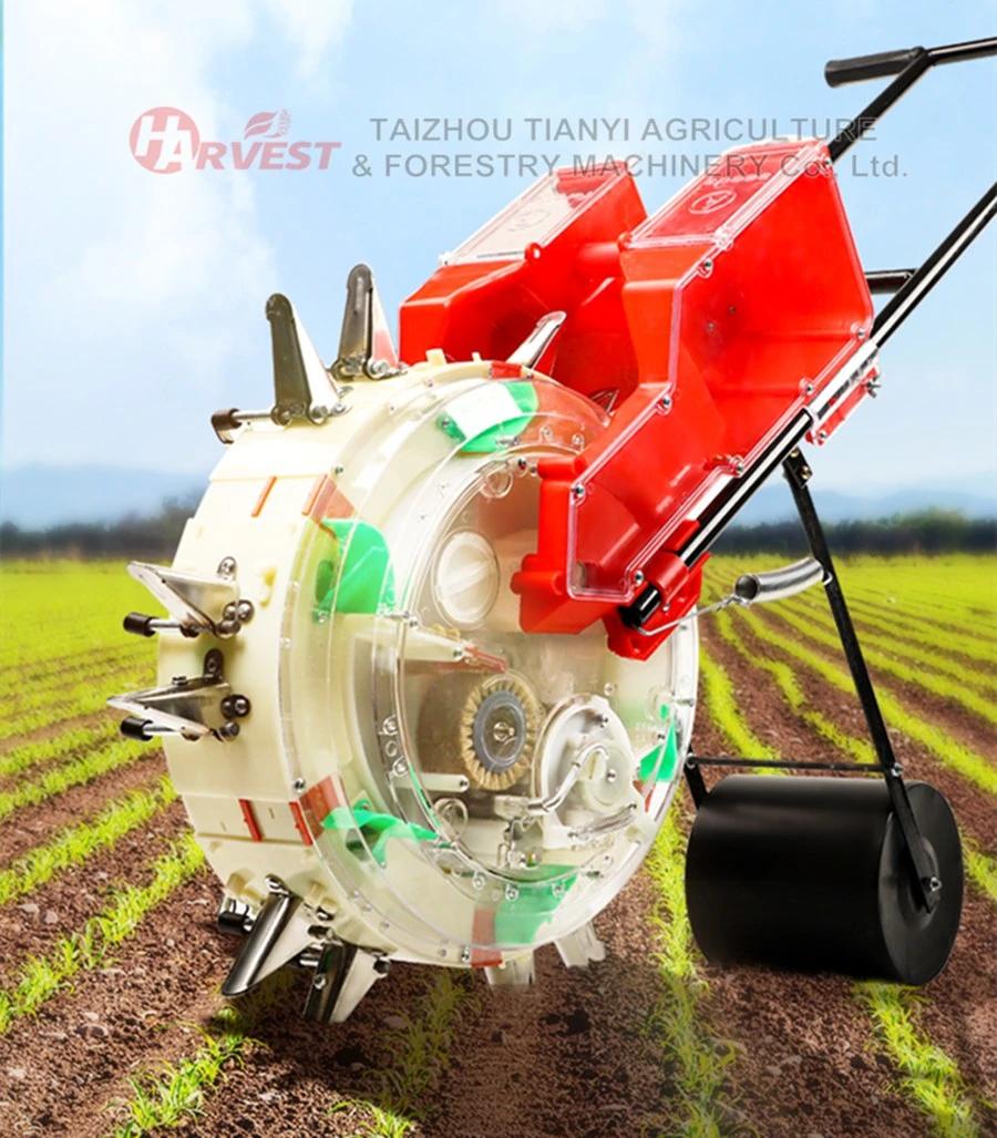 Agricultural Farm Portable Double Rows Vegetable Planter Grain Machine Seed Hand Push Seeder (SA006)
