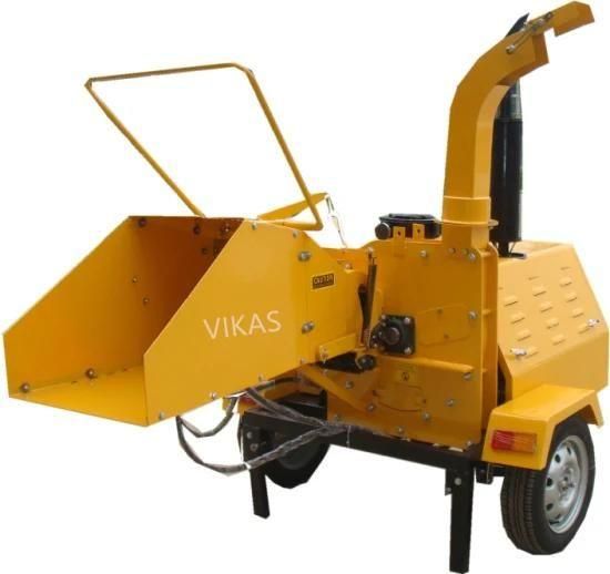 Dry and Wet Wood Log Tree Branch Chipper Shredder with Powerful 50HP Engine
