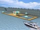Frame Floating Pipe Farming Aquaculture HDPE Fish Net Cage