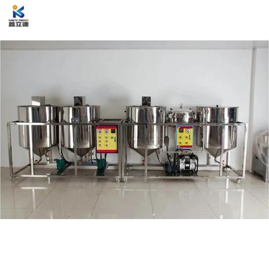 Small Capacity Crude Oil Mini Refinery Equipment Machine Cooking Vegetable Oil Refining ...