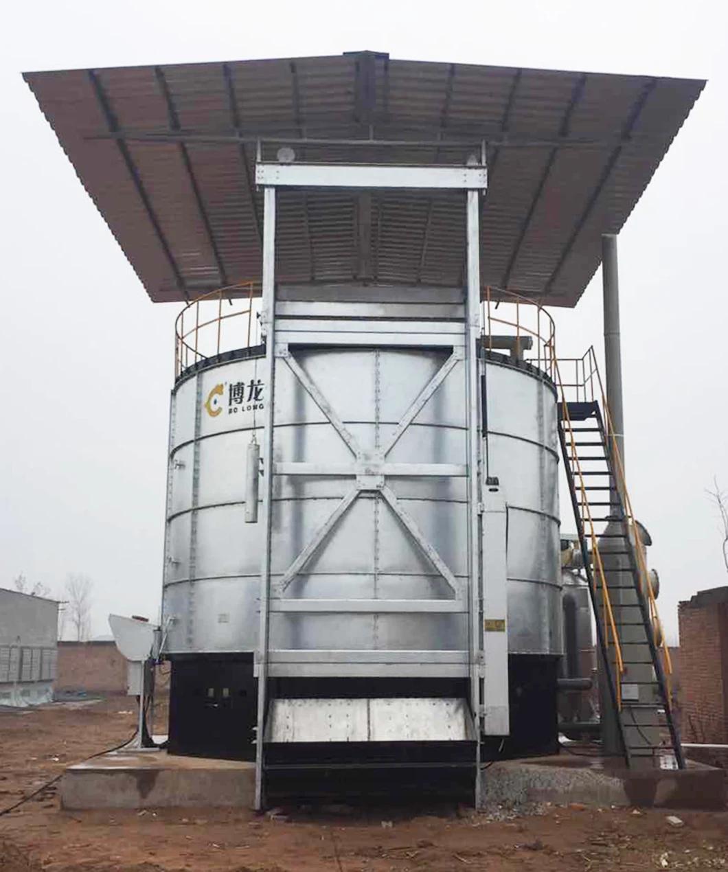 Animal Manure Composting Fertilizer Fermentation Continually Discharge Equipment