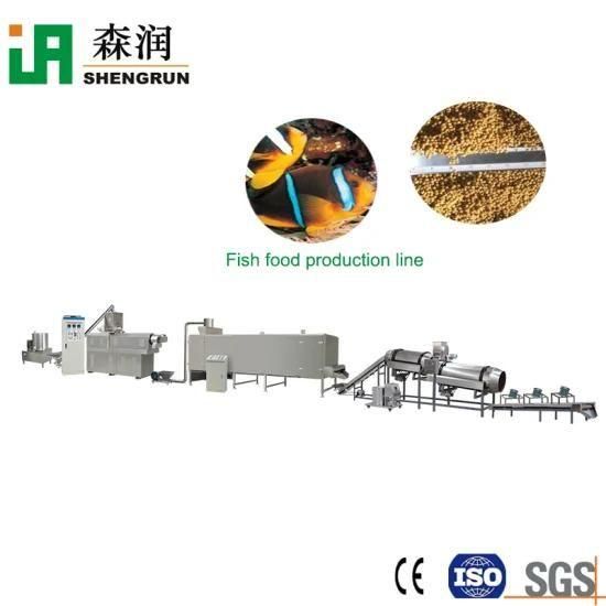 Floating Fish Feed Twin Screw Extruder Fish Fodder Processing Line