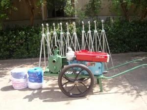 Agriculture Sprinklers Mobile Sprinkler Irrigation System with Diesel Pump