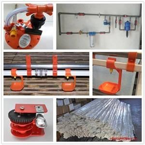 Automatic Feeding Line System Pan Feeder Nipple Drinker Poultry Farming Equipment for Broiler Chicken House