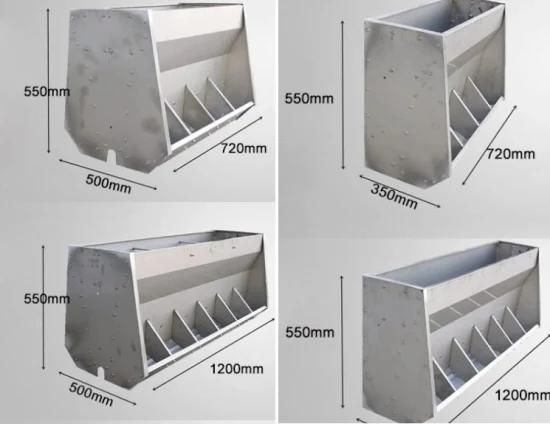 Pig Double Size Stainless Steel Feeder Feeding Trough
