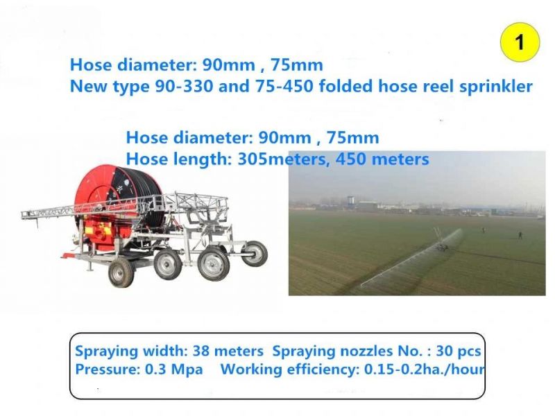 Best Quality of Agricultural Hose Reel Sprinkling Machine for Farm Crops Irrigation with High Working Efficiency
