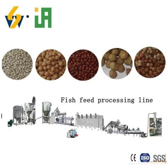 Industrial New Condition Fully Automatic Fish Feed Extruder Production Line