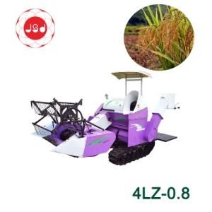 4lz-0.8 Farming Machine Engine Power Rice Wheat Combine Harvesting Machine