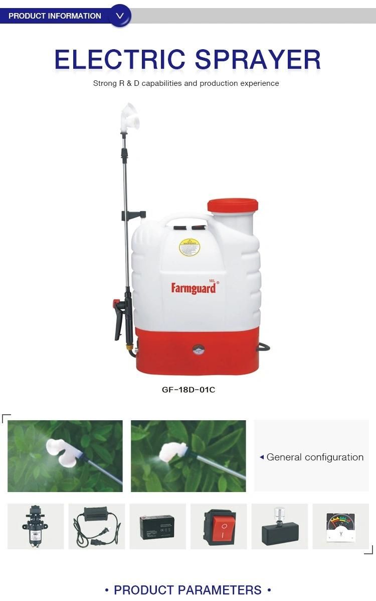 Double Motor 16/20 Liter Agricultural Battery Knapsack Electric Sprayer